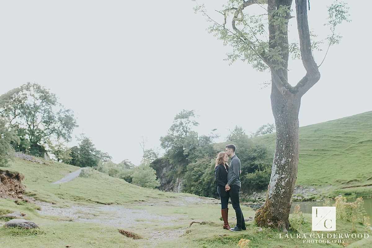 North Yorkshire engagement shoot in Burnsall | by Yorkshire wedding photographer Laura Calderwood