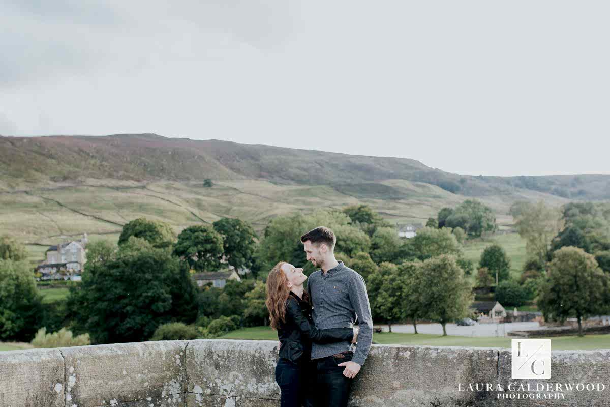 North Yorkshire engagement shoot in Burnsall | by Yorkshire wedding photographer Laura Calderwood