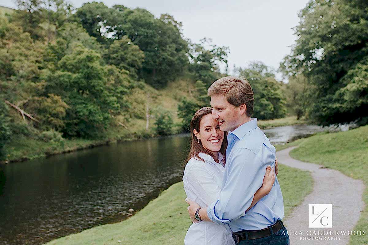 North Yorkshire engagement shoot in Burnsall | by Yorkshire wedding photographer Laura Calderwood