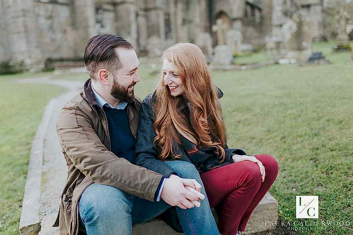 Bolton Abbey engagement shoot | by Yorkshire wedding photographer Laura Calderwood