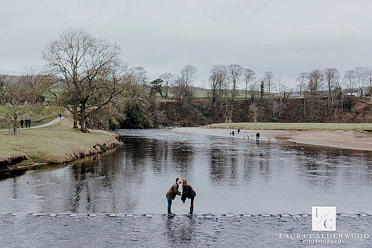 Yorkshire engagement shoot at Bolton Abbey | by Yorkshire wedding photographer Laura Calderwood