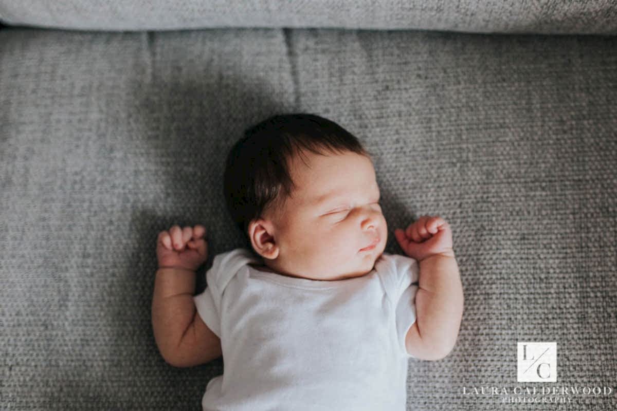 leeds newborn photographer | newborn photo shoot at home in Leeds by Laura Calderwood Photography