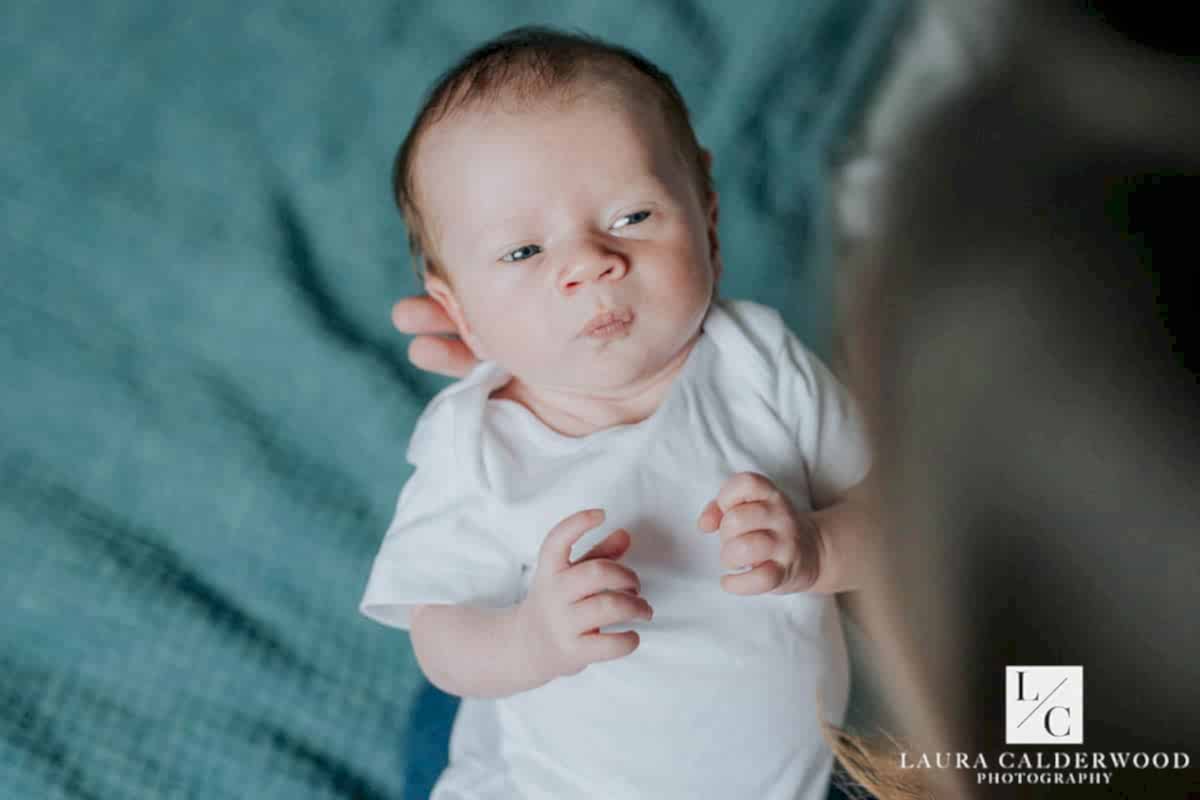 Yorkshire newborn photographer | newborn lifestyle photography at home in Ilkley by Laura Calderwood Photography