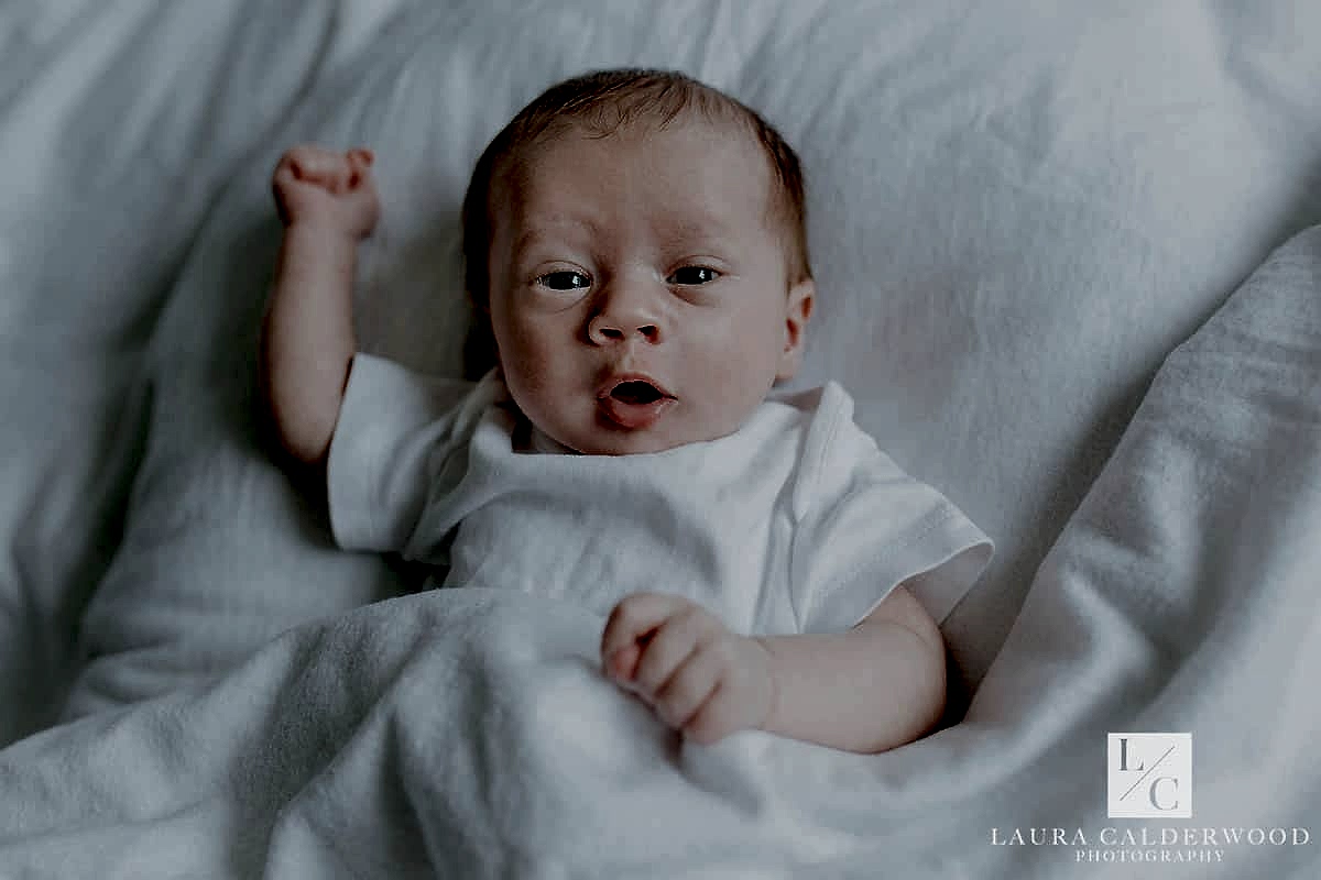 Yorkshire newborn photographer | newborn lifestyle photography at home in Ilkley by Laura Calderwood Photography
