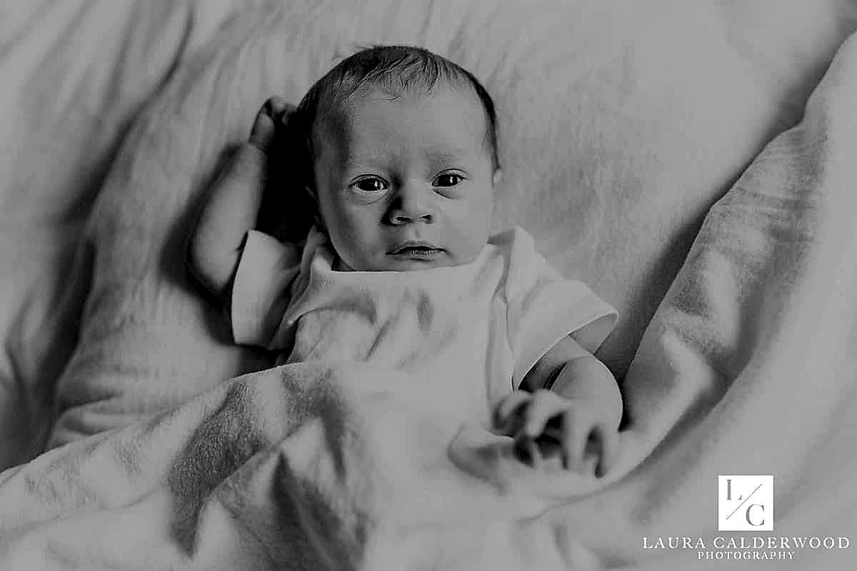 Yorkshire newborn photographer | newborn lifestyle photography at home in Ilkley by Laura Calderwood Photography