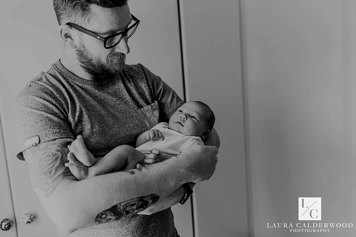 york newborn photography | newborn photo shoot at home in York by Laura Calderwood Photography