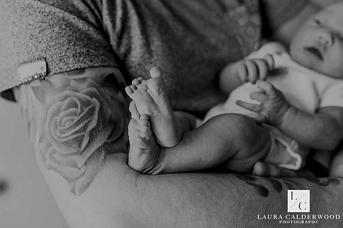 york newborn photography | newborn photo shoot at home in York by Laura Calderwood Photography