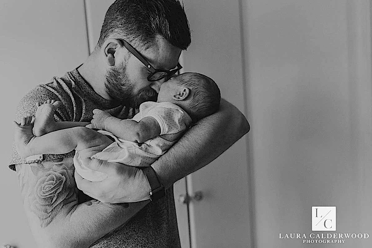 york newborn photography | newborn photo shoot at home in York by Laura Calderwood Photography