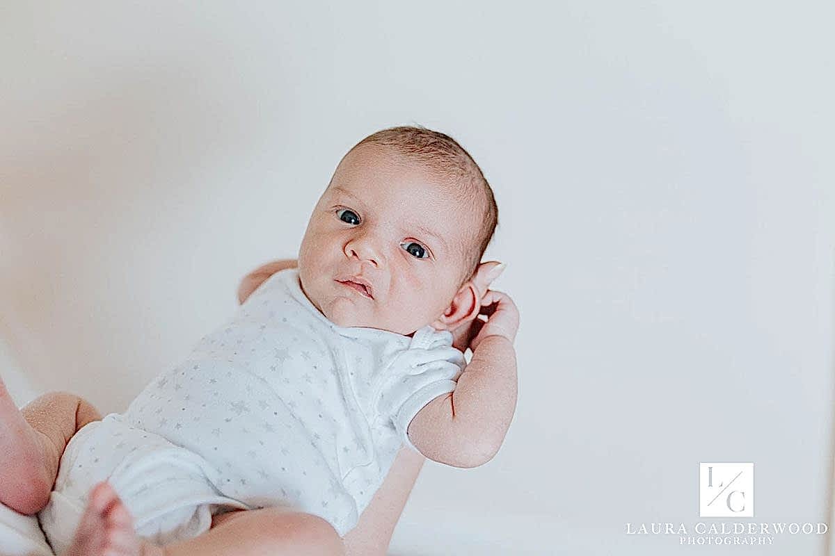 Yorkshire newborn photographer | newborn lifestyle photography at home in Ilkley by Laura Calderwood Photography