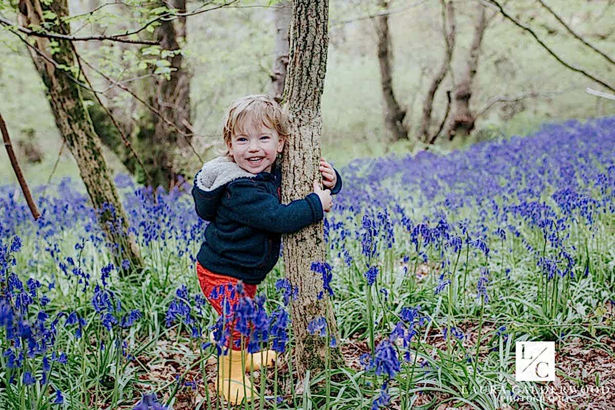 Yorkshire family photography | family photo shoot at bluebell woods in Ilkley by Laura Calderwood Photography
