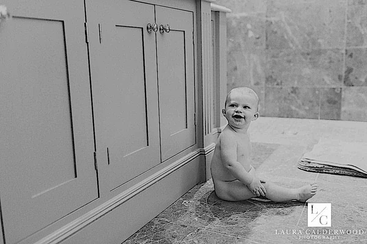 Yorkshire baby photography | first birthday baby photo shoot at home in Huddersfield by Laura Calderwood Photography