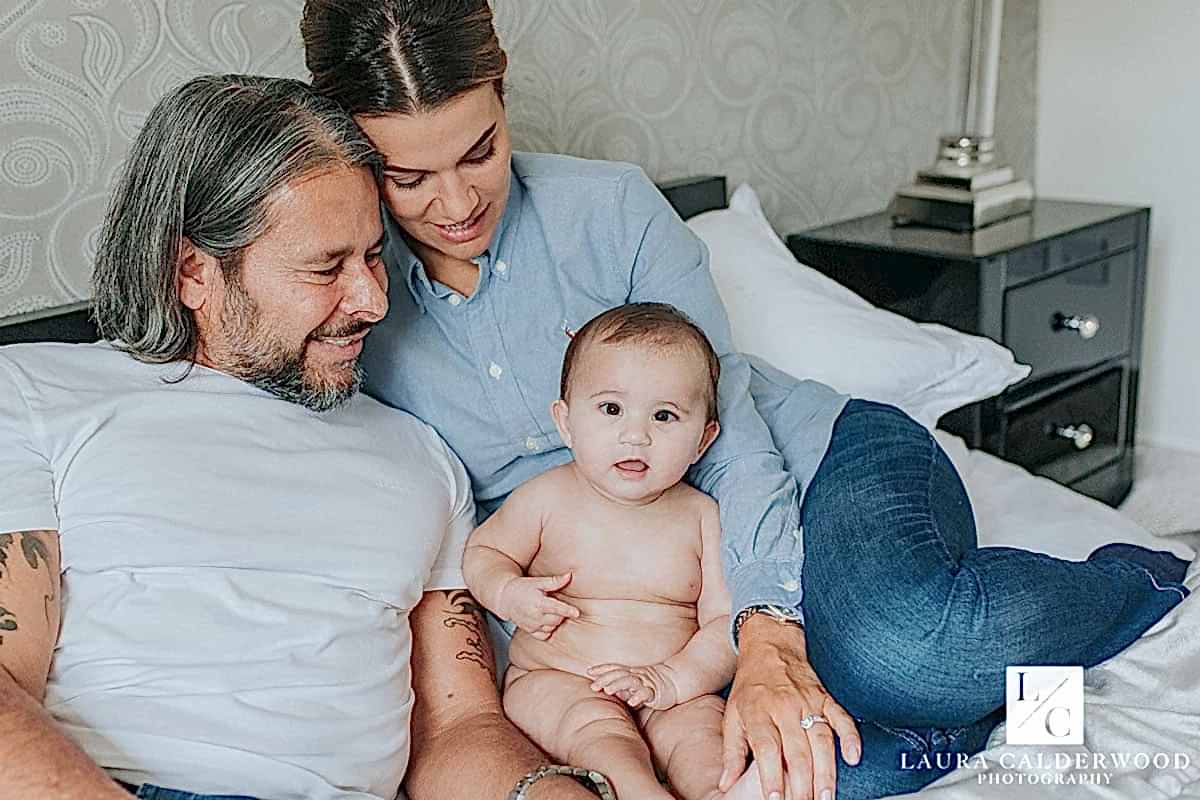 yorkshire baby photography | 6 month baby photo shoot at home in York by Laura Calderwood Photography
