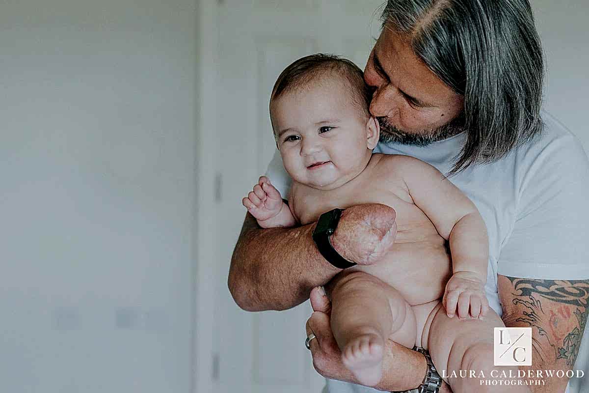 yorkshire baby photography | 6 month baby photo shoot at home in York by Laura Calderwood Photography