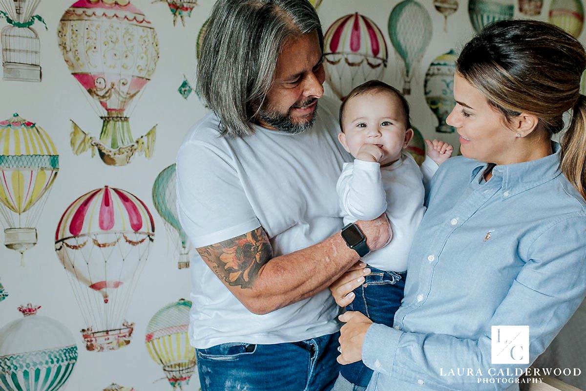 yorkshire baby photography | 6 month baby photo shoot at home in York by Laura Calderwood Photography