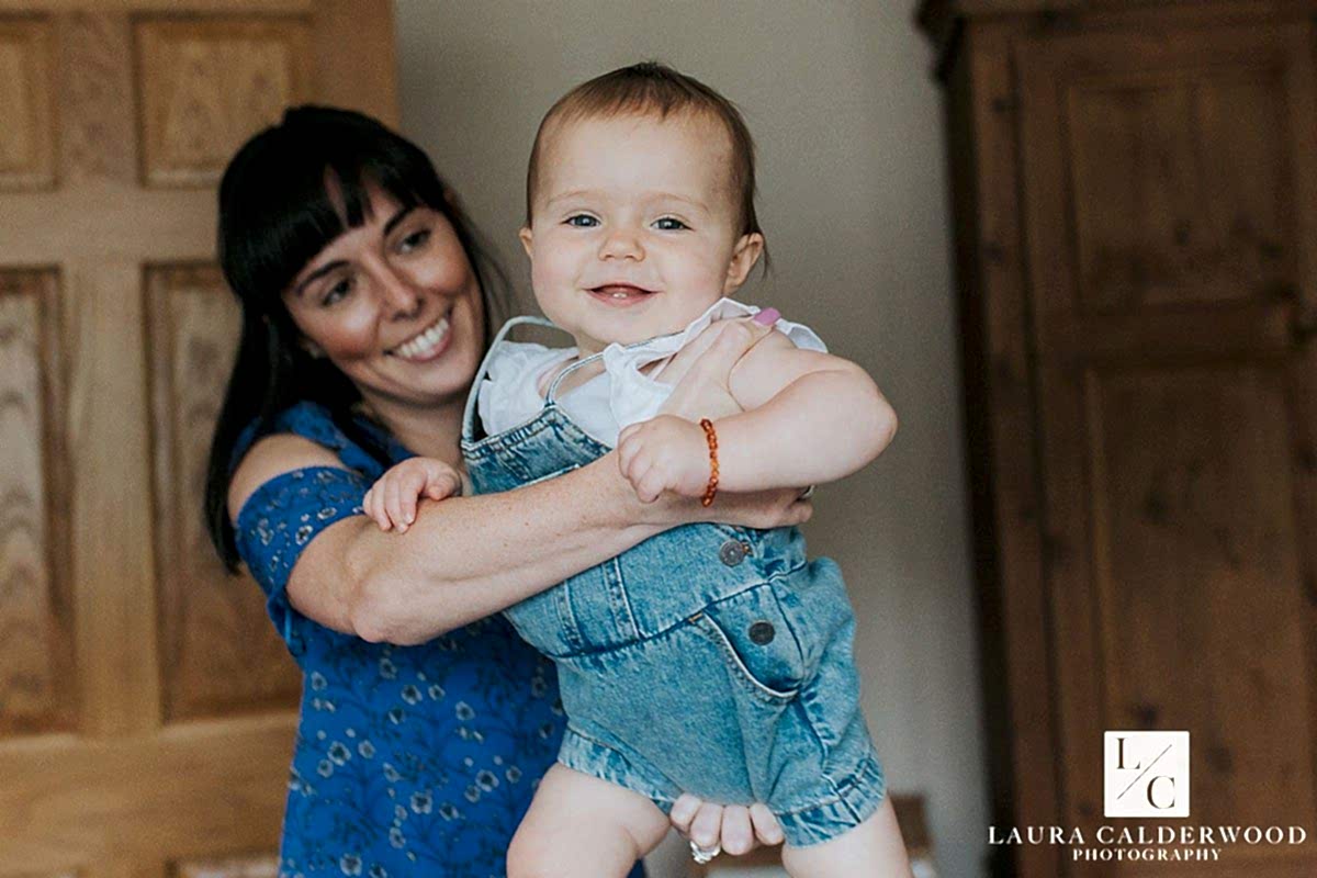 leeds family photographer | first birthday photo shoot at home in Leeds by Laura Calderwood Photography