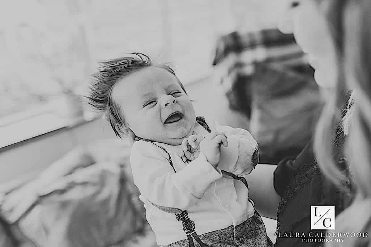 yorkshire baby photographer | 2 month baby photo shoot at home in Ilkley by Laura Calderwood Photography