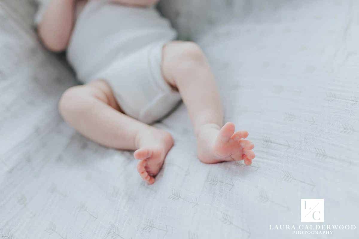 yorkshire baby photographer | 2 month baby photo shoot at home in Ilkley by Laura Calderwood Photography
