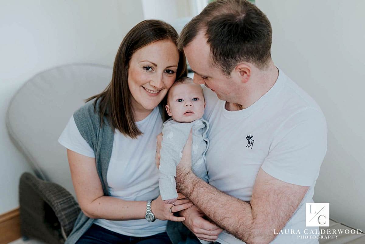 harrogate baby photographer | 2 month baby photo shoot at home in Harrogate by Laura Calderwood Photography