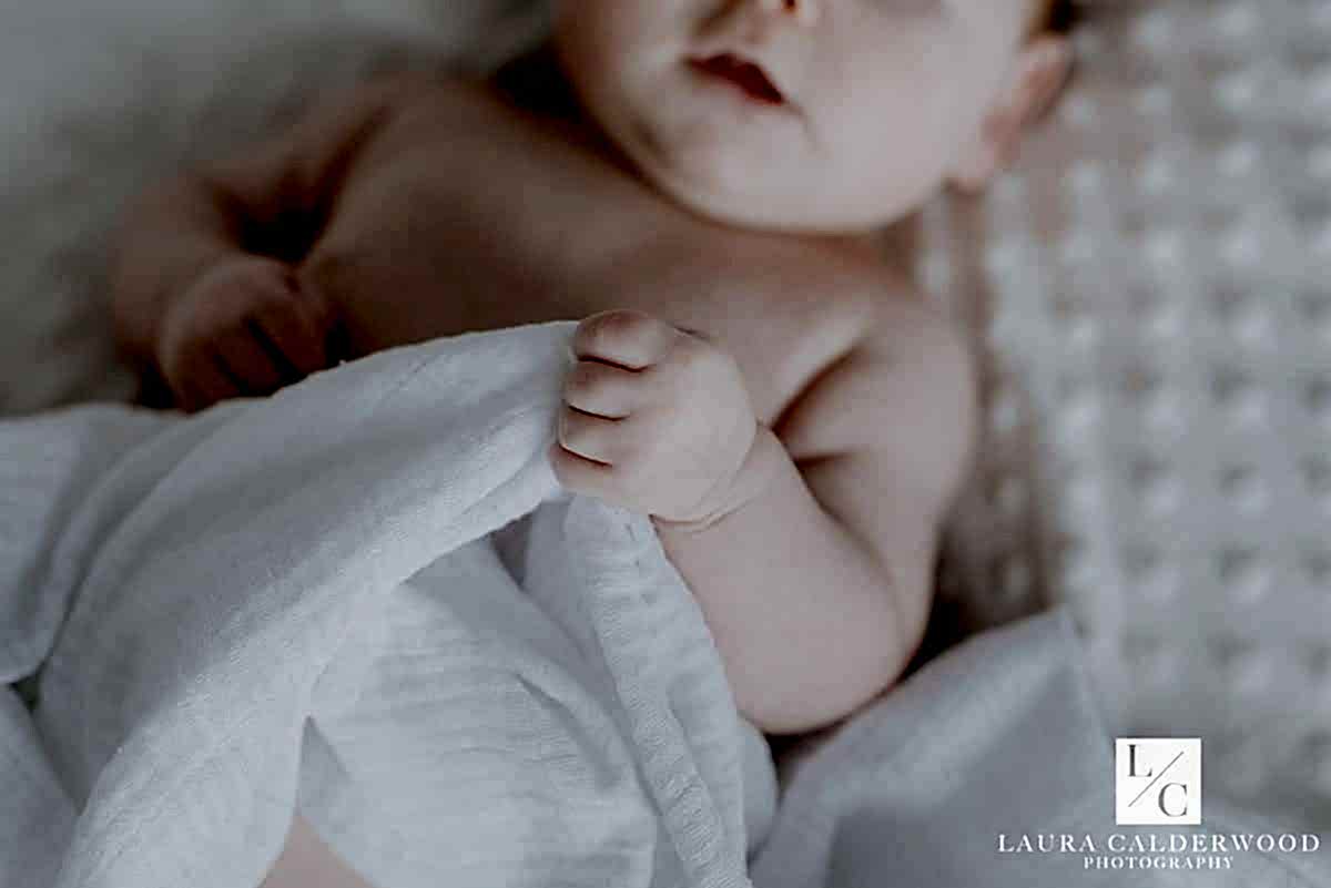 york baby photographer | 3 month baby photo shoot at home in York by Laura Calderwood Photography