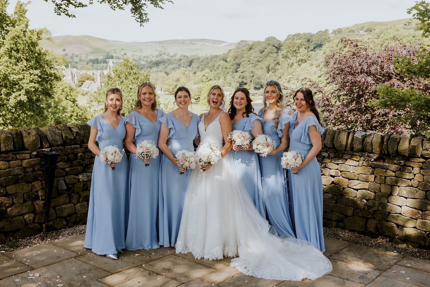 the tithe barn bolton abbey wedding photos