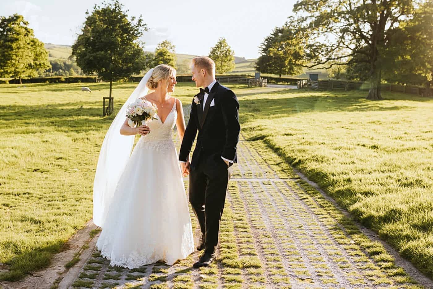 the tithe barn bolton abbey wedding photos