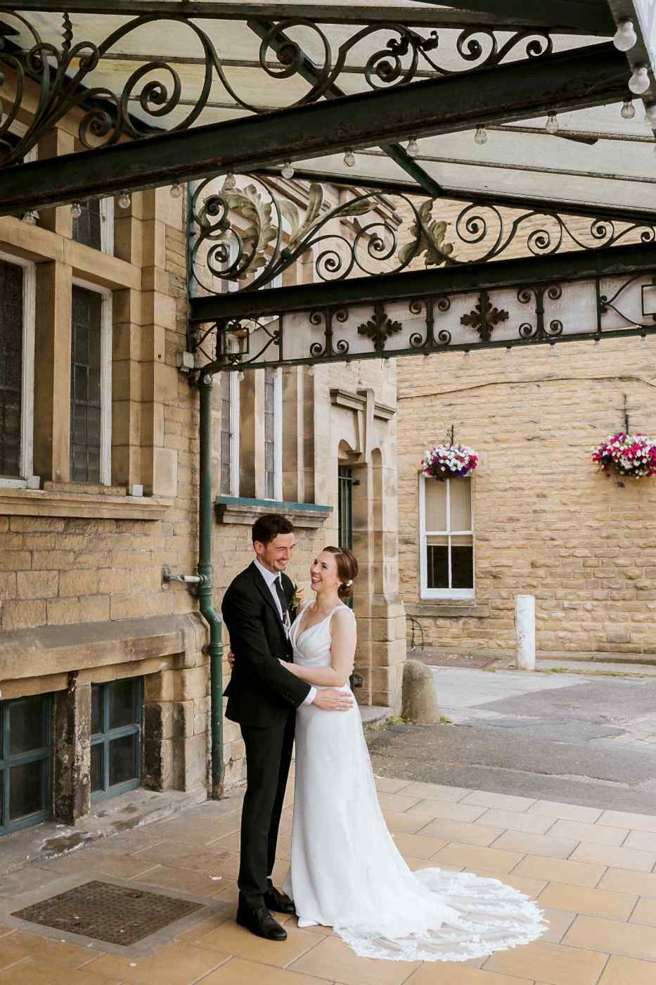 Kings Hall Ilkley Wedding Photos. colourful wedding at the winter gardens