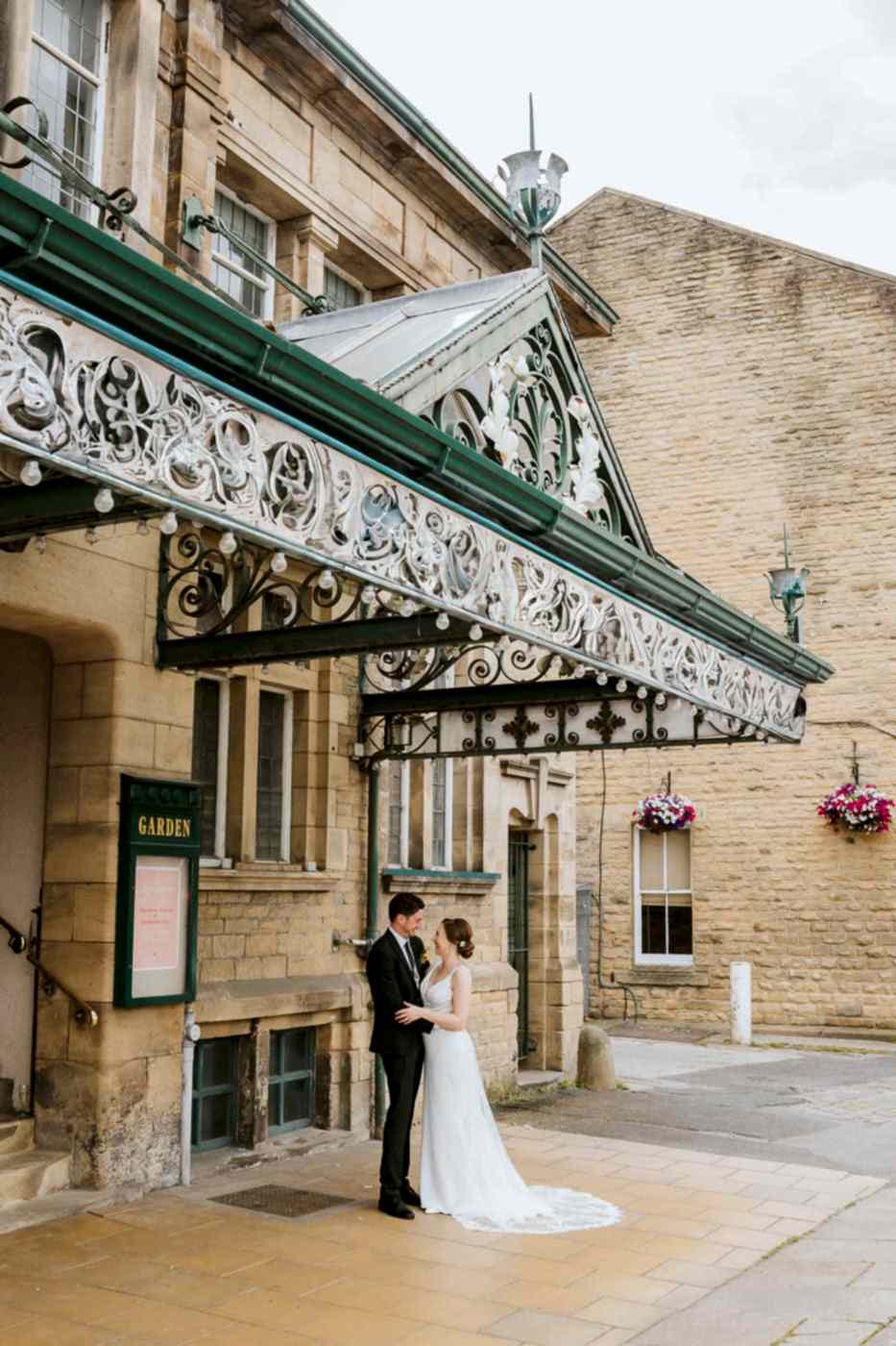 Kings Hall Ilkley Wedding Photos. colourful wedding at the winter gardens