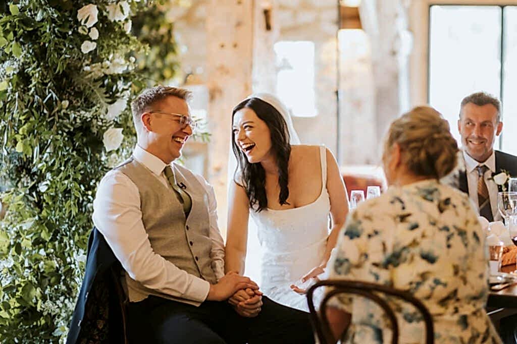 photos from a summer wedding at the tithe barn bolton abbey