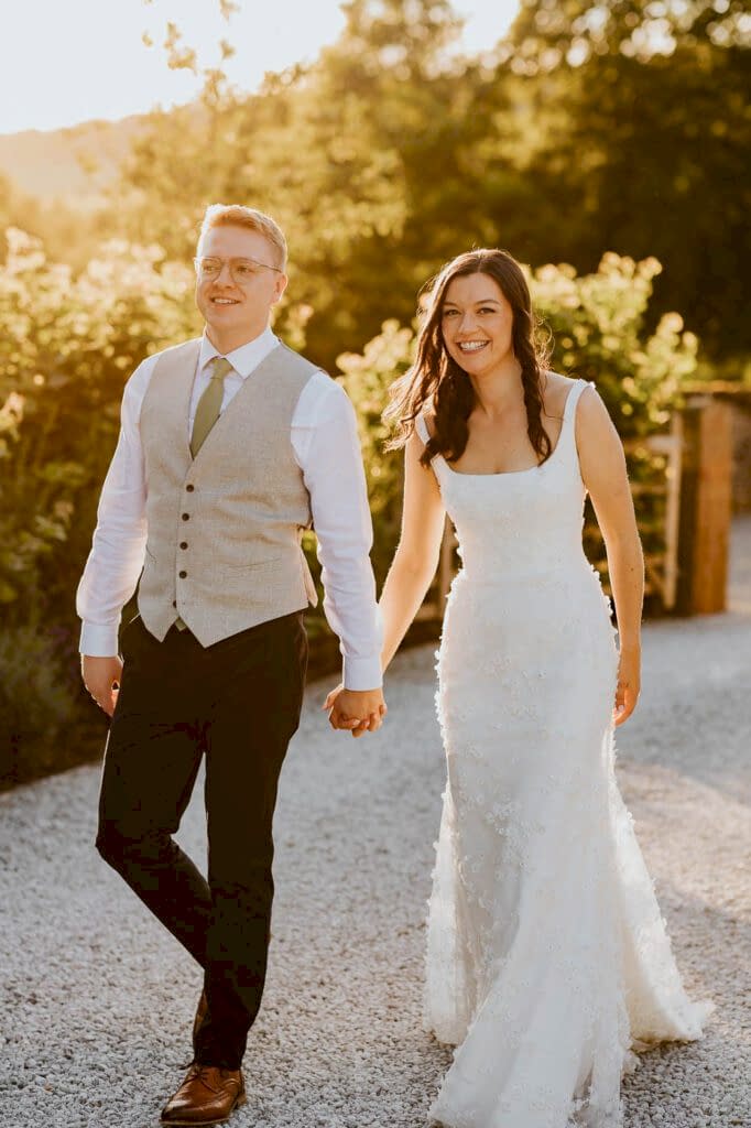 photos from a summer wedding at the tithe barn bolton abbey