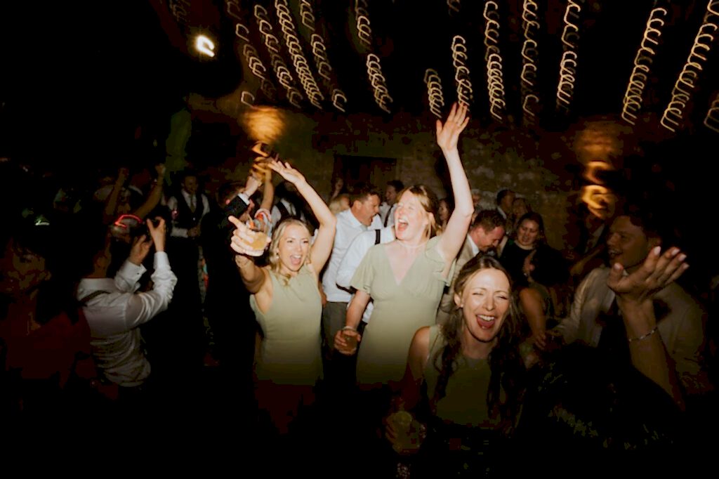 photos from a summer wedding at the tithe barn bolton abbey
